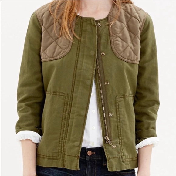 Madewell Jackets & Blazers - Army Green Quilted Jacket